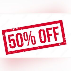 50% Off ALL closet items! Dec 21-Jan1, 2026!!!